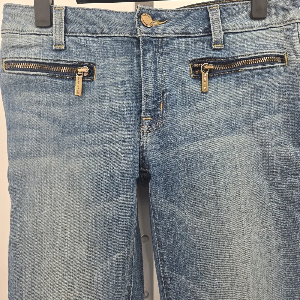 MK Michael Kors Women's 2 Skinny Jeans Zippered Pockets